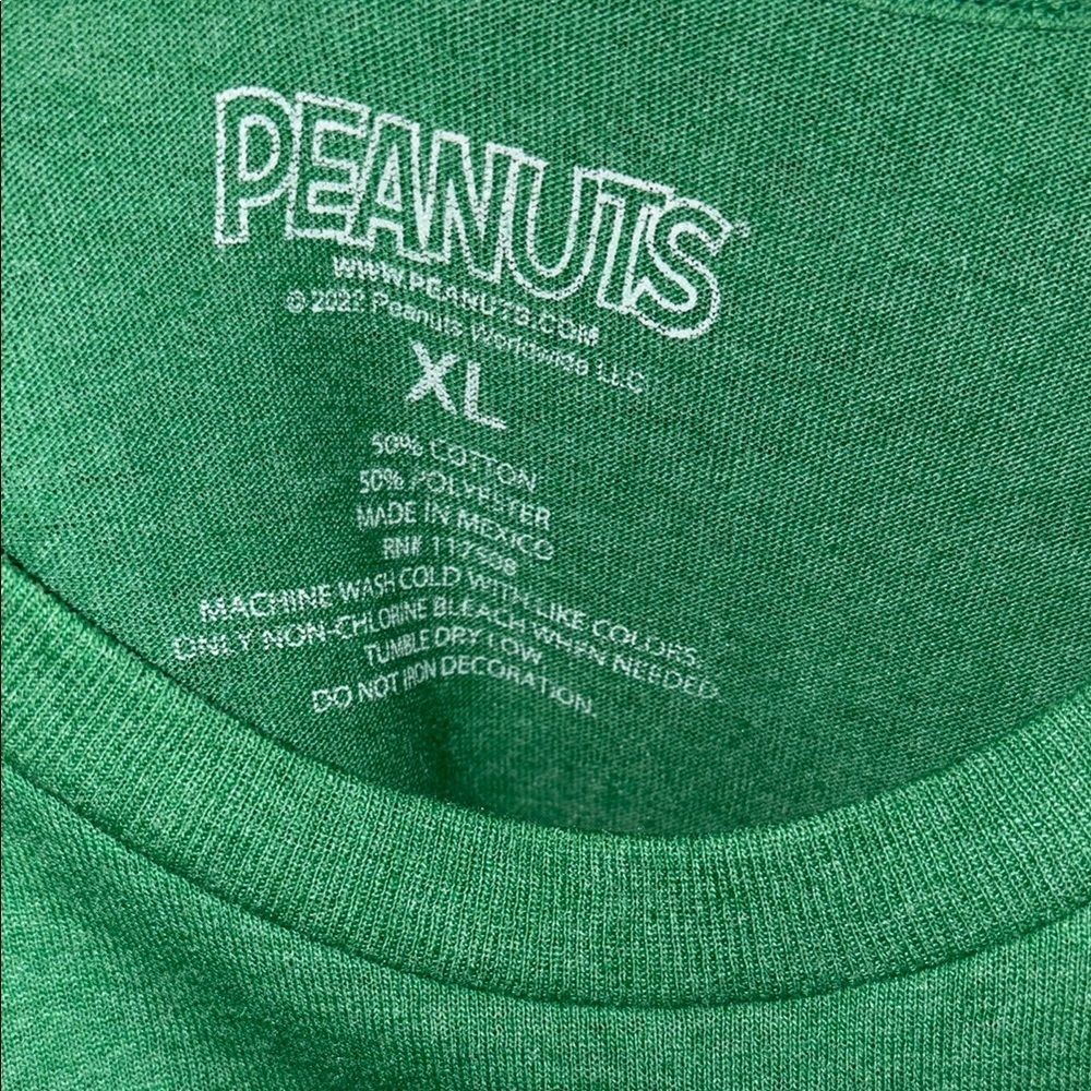 Snoopy Chillin' Green T-Shirt - Picture 3 of 3